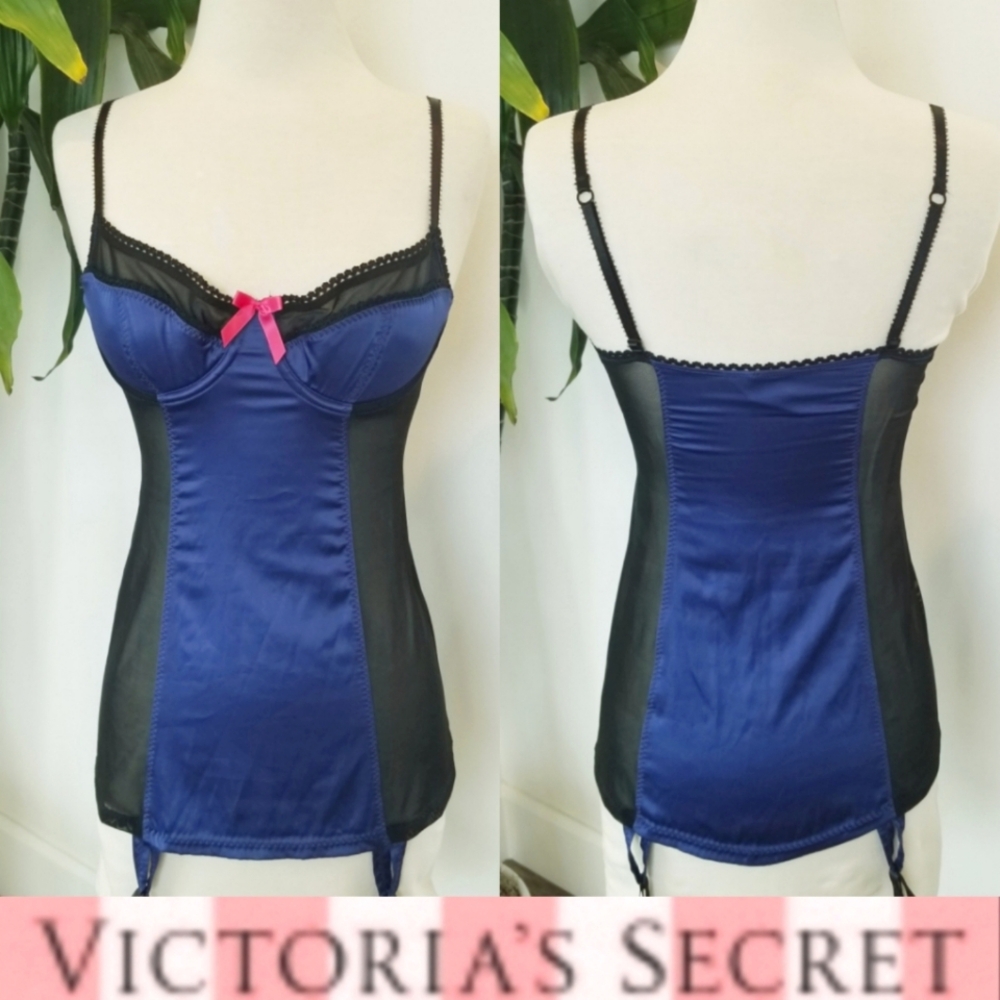 Victoria's Secret Vintage Sexy Little Things Lingerie Costume Garter Slip Dress